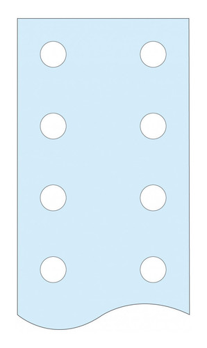 ПЕРФОРИРОВАННАЯ ШИНА, 80 Х 5 ММ