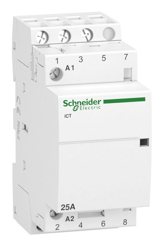 Модульный контактор Schneider Electric iCT 3P 25А 400/240В AC
