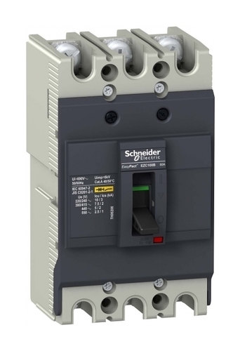 Силовой автомат Schneider Electric Easypact EZC 100, TM-D, 7.5кА, 3P, 25А