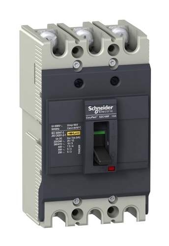 Силовой автомат Schneider Electric Easypact EZC 100, TM-D, 10кА, 3P, 15А