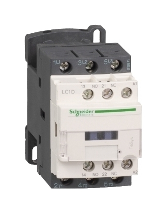 Контактор Schneider Electric TeSys LC1D 3P 9А 400/24В DC 4кВт