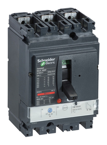 Силовой автомат Schneider Electric Compact NSX 160, TM-D, 70кА, 3P, 100А