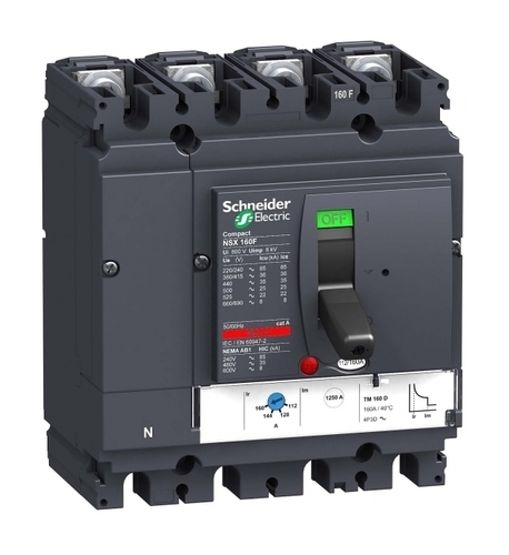 Силовой автомат Schneider Electric Compact NSX 160, TM, 50кА, 4P, 160А