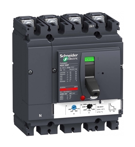 Силовой автомат Schneider Electric Compact NSX 250, TM, 36кА, 4P, 250А