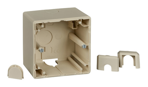 КОРОБКА ДЛЯ НАРУЖНОГО МОНТАЖА Х1, БЕЖЕВЫЙ