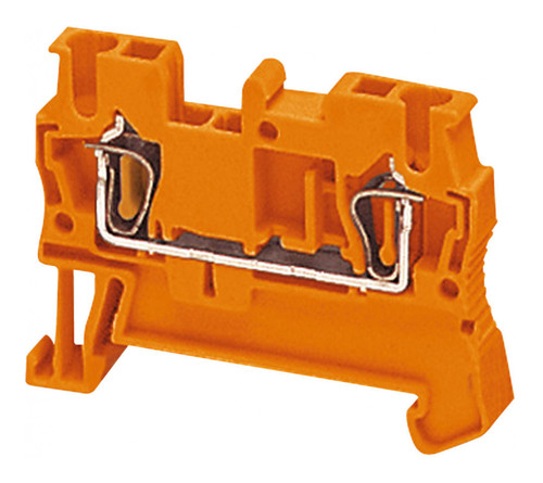 Клеммник пружинный проходной Schneider Electric Linergy TR 2,5 мм², оранжевый, NSYTRR22AR