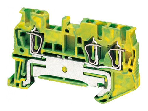 Пружинная клемма для заземления Schneider Electric TERMINAL 2,5 мм², желто-зеленый, NSYTRR23PE