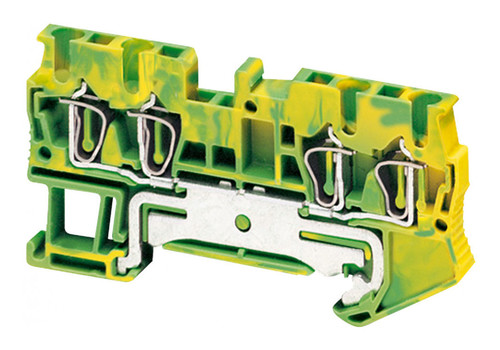 Пружинная клемма для заземления Schneider Electric TERMINAL 2,5 мм², желто-зеленый, NSYTRR24PE