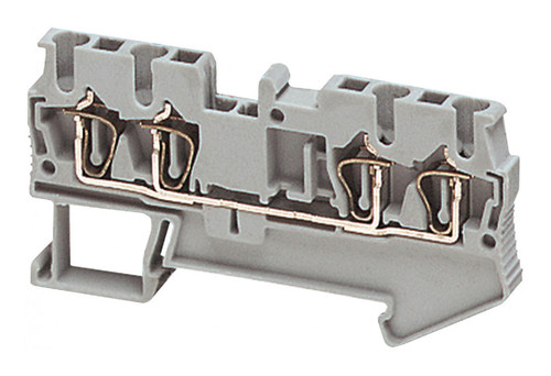 Клеммник пружинный проходной Schneider Electric Linergy TR 2,5 мм², серый, NSYTRR24