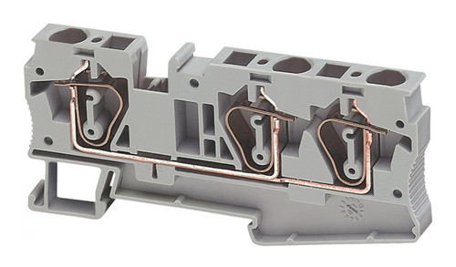 Проходная клемма с винтовым зажимом Schneider Electric Linergy TR 6 мм², серый, NSYTRR63